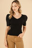 Imagen de Blusa tejida Cuello V Mangas Croche