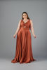 Imagen de Maxi Dress Satin Nudo Frente