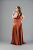 Imagen de Maxi Dress Satin Nudo Frente