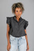 Imagen de Blusa Cuello Chino Vuelo Manga (Exclusivo Pagina)