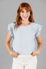 Imagen de Blusa Rayon Cuello redondo Vuelo Mangas