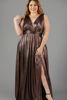 Imagen de Maxi Dress Metalico, Escote Profundo