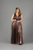 Imagen de Maxi Dress Metalico, Escote Profundo