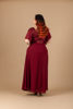 Imagen de Maxi Dress Blusa Lentejuelas Falda Seda