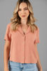 Imagen de Blusa Lino Botones, Manga Corta   (Exclusivo Pagina)