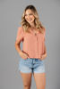 Imagen de Blusa Lino Botones, Manga Corta   (Exclusivo Pagina)