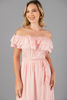 Imagen de Vestido Off Shoulder Largo Solido(Rayon)                                             (Exclusivo Pagina)