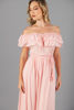 Imagen de Vestido Off Shoulder Largo Solido(Rayon)                                             (Exclusivo Pagina)