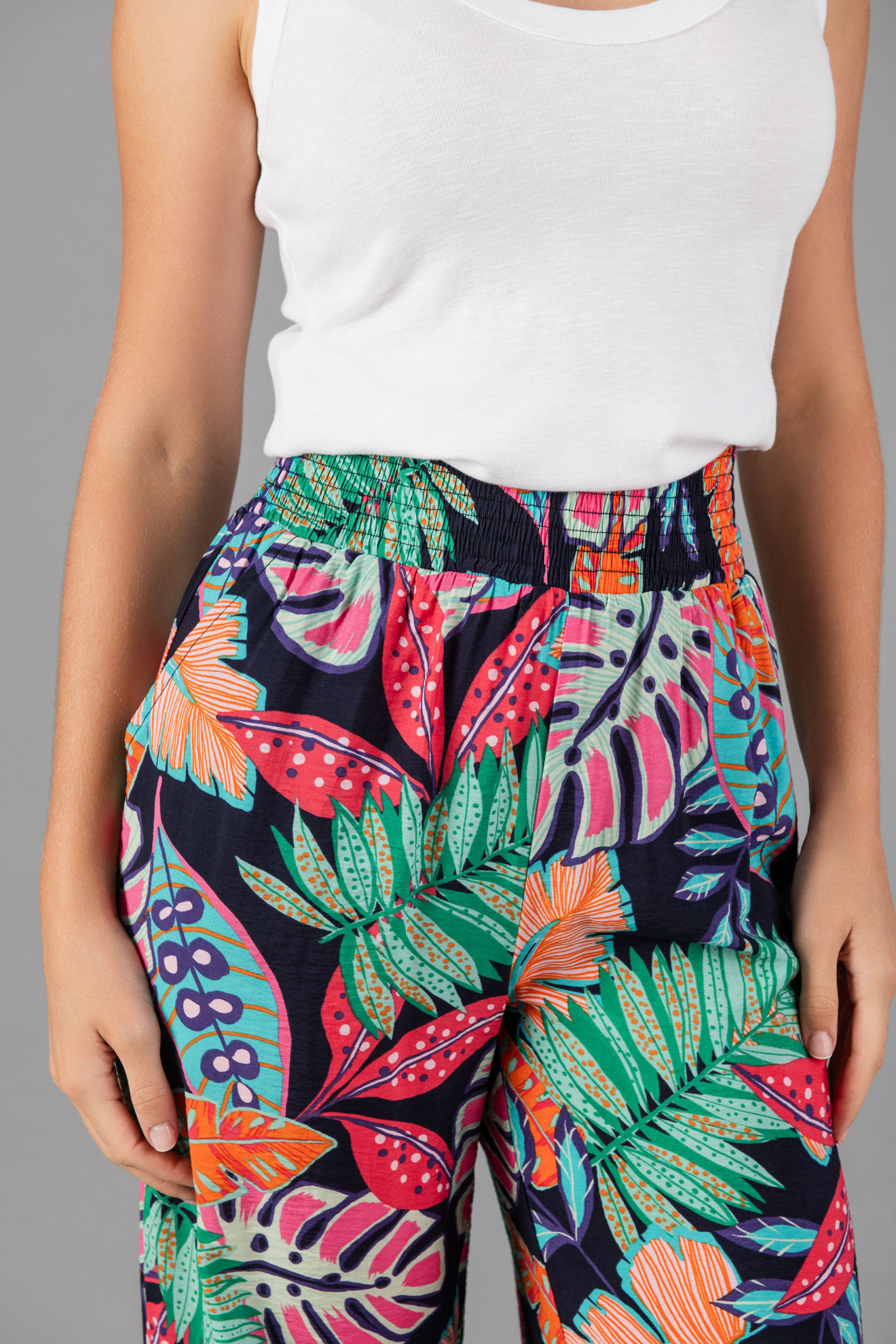 Imagen de Pantalón Print  Tropical, Elastico Cintura    ( Exclusivo Pagina)