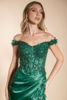 Imagen de Maxi Dress estilo Corse, Blusa Encaje, Falda Satin