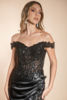 Imagen de Maxi Dress estilo Corse, Blusa Encaje, Falda Satin