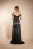 Imagen de Maxi Dress estilo Corse, Blusa Encaje, Falda Satin