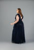 Imagen de Maxi Dress Tull Brillante, Escote Profundo