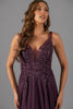 Imagen de Maxi Dress Blusa Encaje, Abalorios, Falda Seda