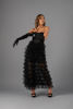 Imagen de Vestido Estilo Corse Straple, Tull Vuelos