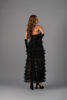 Imagen de Vestido Estilo Corse Straple, Tull Vuelos