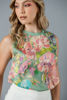 Imagen de Blusa Satin print Floral Sin Mangas