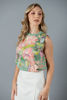 Imagen de Blusa Satin print Floral Sin Mangas