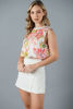 Imagen de Blusa Satin print Floral Sin Mangas