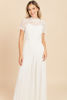 Imagen de Maxi Dress Blusa Croche Manga Corta     (Exclusivo Pagina)