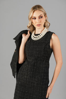 Imagen de Vestido En Tweed Sin Mangas Brillo      ( Exclusivo Pagina)