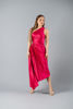 Imagen de Vestido Satin Plisado, Un Hombro, Abertura lateral