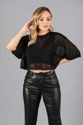 Imagen de Blusa Cuello Redondo Brillo   (Exclusiva Pagina)