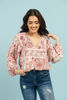 Imagen de Blusa En Rayon Manga Larga Estampada        (Exclusiva Pagina)