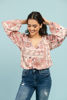 Imagen de Blusa En Rayon Manga Larga Estampada        (Exclusiva Pagina)