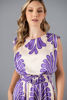Imagen de Vestido Satin Estampado, Con Cinturon
