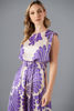 Imagen de Vestido Satin Estampado, Con Cinturon