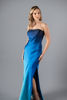 Imagen de Vestido Satin Straple, Print Degradacion