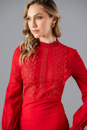 Imagen de Vestido Manga larga, Encaje Frente     (Exclusivo Pagina)