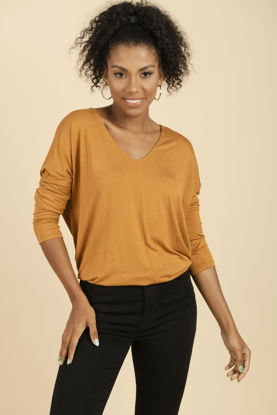 Imagen de Blusa M Larga Cuello V               (Exclusiva Pagina)
