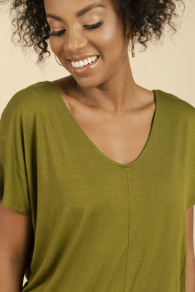Imagen de Blusa M Corta Cuello V         (Exclusiva Pagina)
