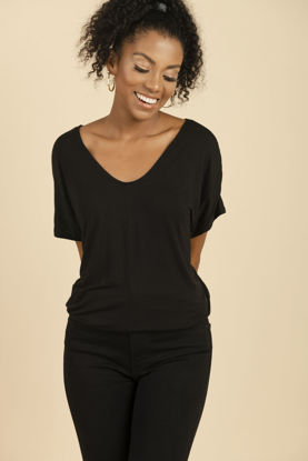 Imagen de Blusa M Corta Cuello V         (Exclusiva Pagina)