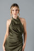 Imagen de Vestido Satin Halter, Abertura Falda