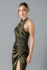 Imagen de Vestido Satin Halter, Abertura Falda