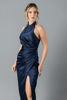 Imagen de Vestido Satin Halter, Abertura Falda