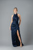 Imagen de Vestido Satin Halter, Abertura Falda