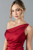 Imagen de Maxi Dress Satin Un Hombro, Abertura Falda
