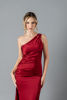 Imagen de Maxi Dress Satin Un Hombro, Abertura Falda