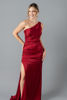 Imagen de Maxi Dress Satin Un Hombro, Abertura Falda