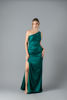 Imagen de Maxi Dress Satin Un Hombro, Abertura Falda