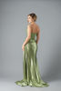 Imagen de Maxi Dress Estilo Corse, Blusa Encaje, Falda Satin