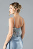 Imagen de Maxi Dress Estilo Corse, Blusa Encaje, Falda Satin