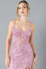 Imagen de Maxi Dress Lentejuelas, Abertura Falda