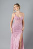 Imagen de Maxi Dress Lentejuelas, Abertura Falda