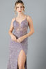 Imagen de Maxi Dress Lentejuelas, Abertura Falda