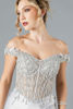 Imagen de Maxi Dress estilo Corse, Blusa Encaje, Falda Satin